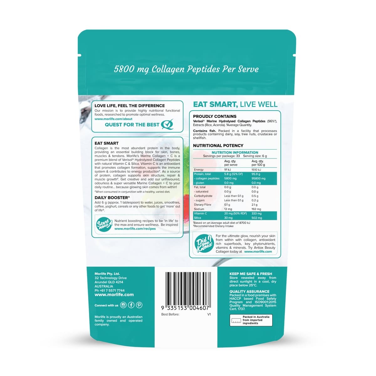 Thumbnail Morlife Marine Collagen + C 200g