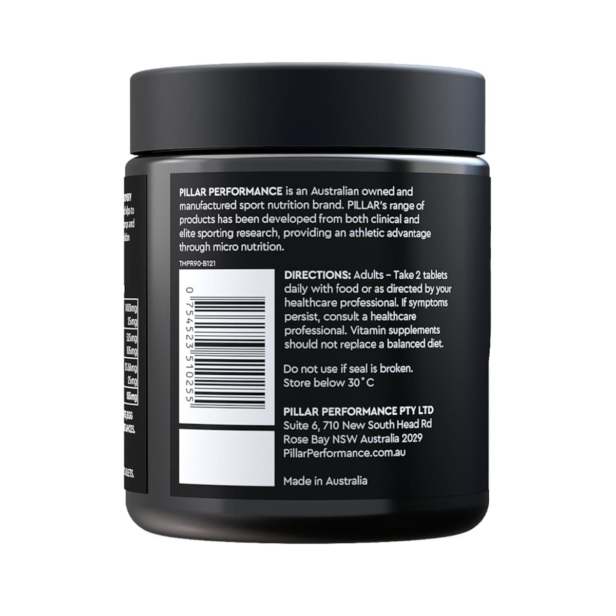 Thumbnail Pillar Performance Triple Magnesium Recovery 90 Tablets