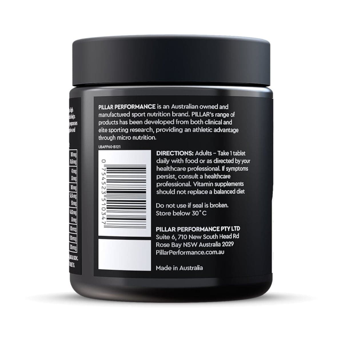 Thumbnail Pillar Performance Ultra B Active Peak Performance 60 Tablets
