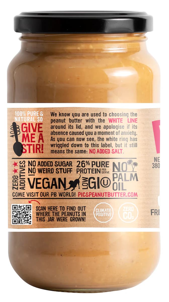 Thumbnail Pic's Really Good Peanut Butter Crunchy No Salt 380g
