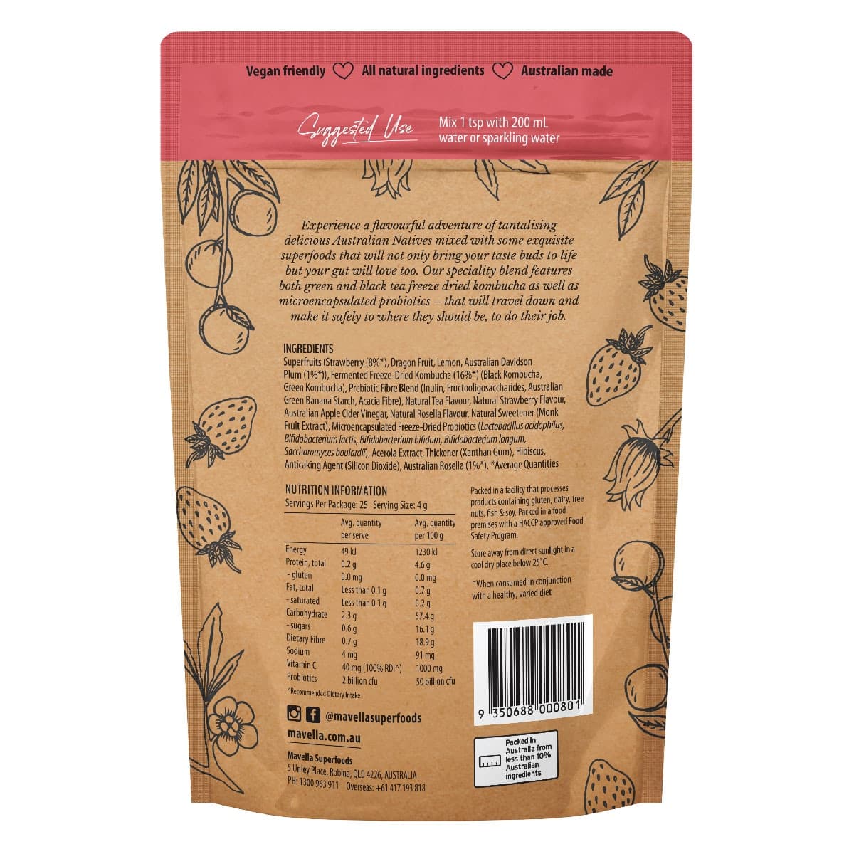 Thumbnail Mavella Superfoods Kombucha + Beauty 100g