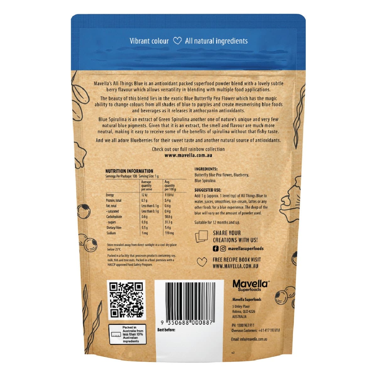 Thumbnail Mavella Superfoods All Things Blue 100g