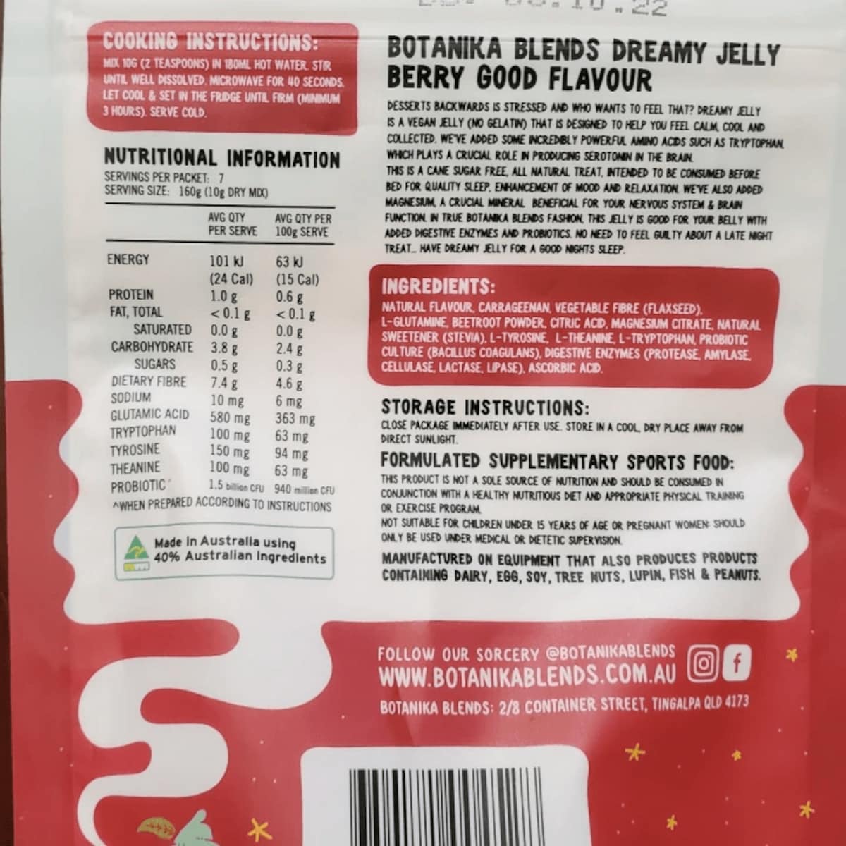 Thumbnail Botanika Blends Dreamy Jelly Berry Good 70g