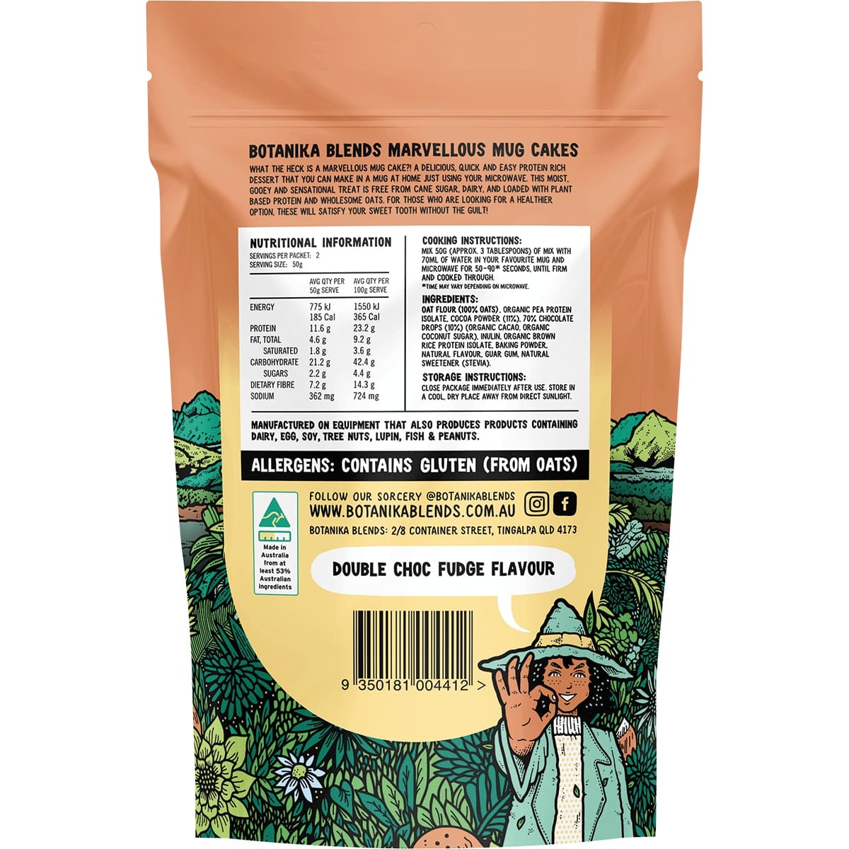 Thumbnail Botanika Blends Marvellous Mug Cakes Double Choc Fudge 100g