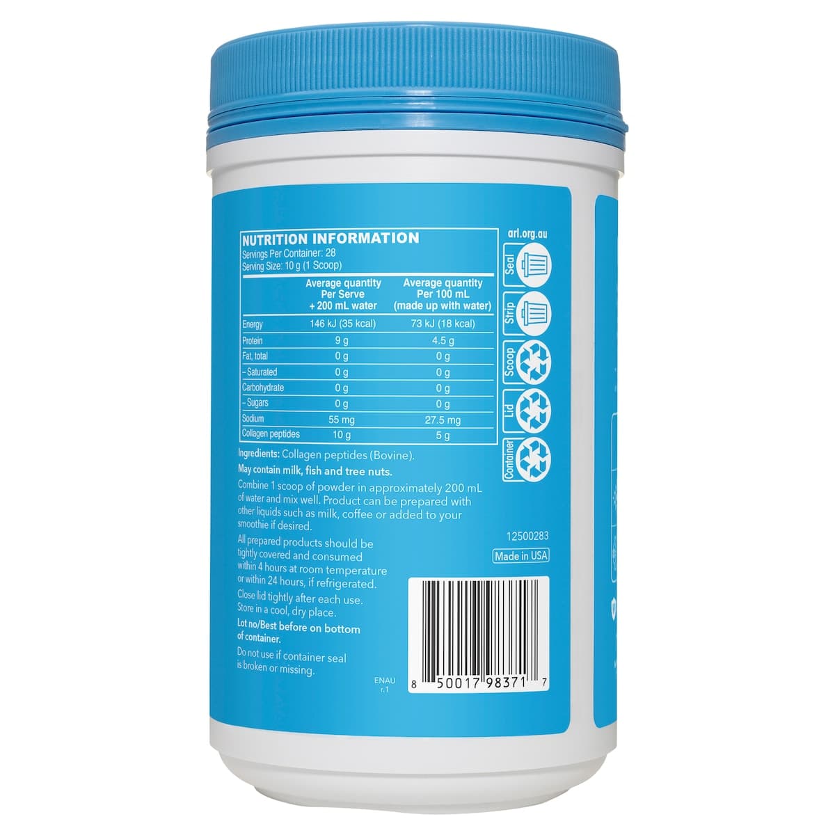 Thumbnail Vital Proteins Collagen Peptide Powder Unflavoured 284g
