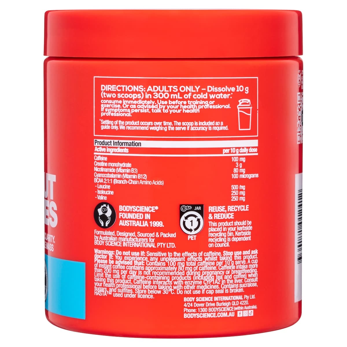 Thumbnail BSc K-OS Pre-Workout Blue Gummies 300g