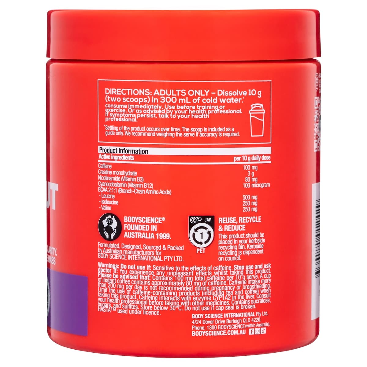 Thumbnail BSc K-OS Pre-Workout Grape 300g