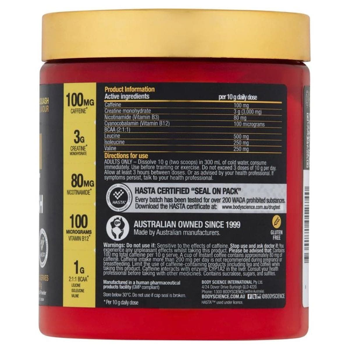 Thumbnail BSc K-OS Pre-Workout Lemon Squash 300g