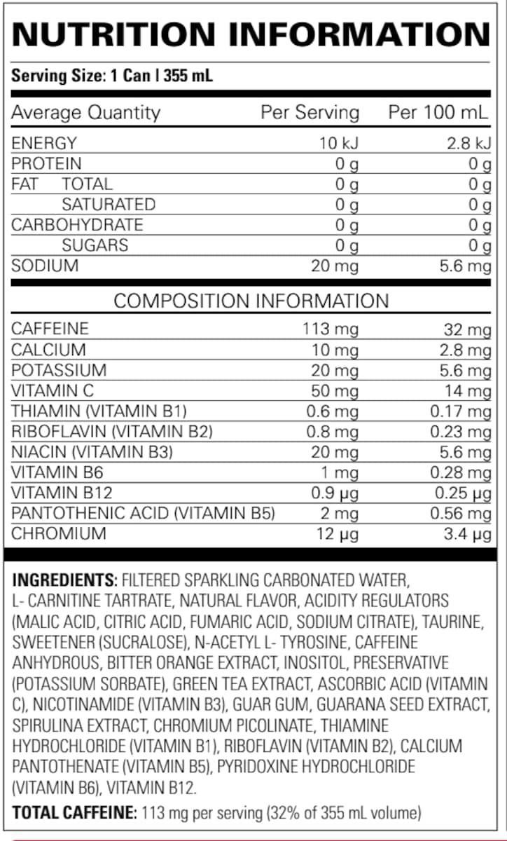 Thumbnail EHPlabs OxyShred Ultra Energy RTD Kiwi Strawberry 12 x 355ml