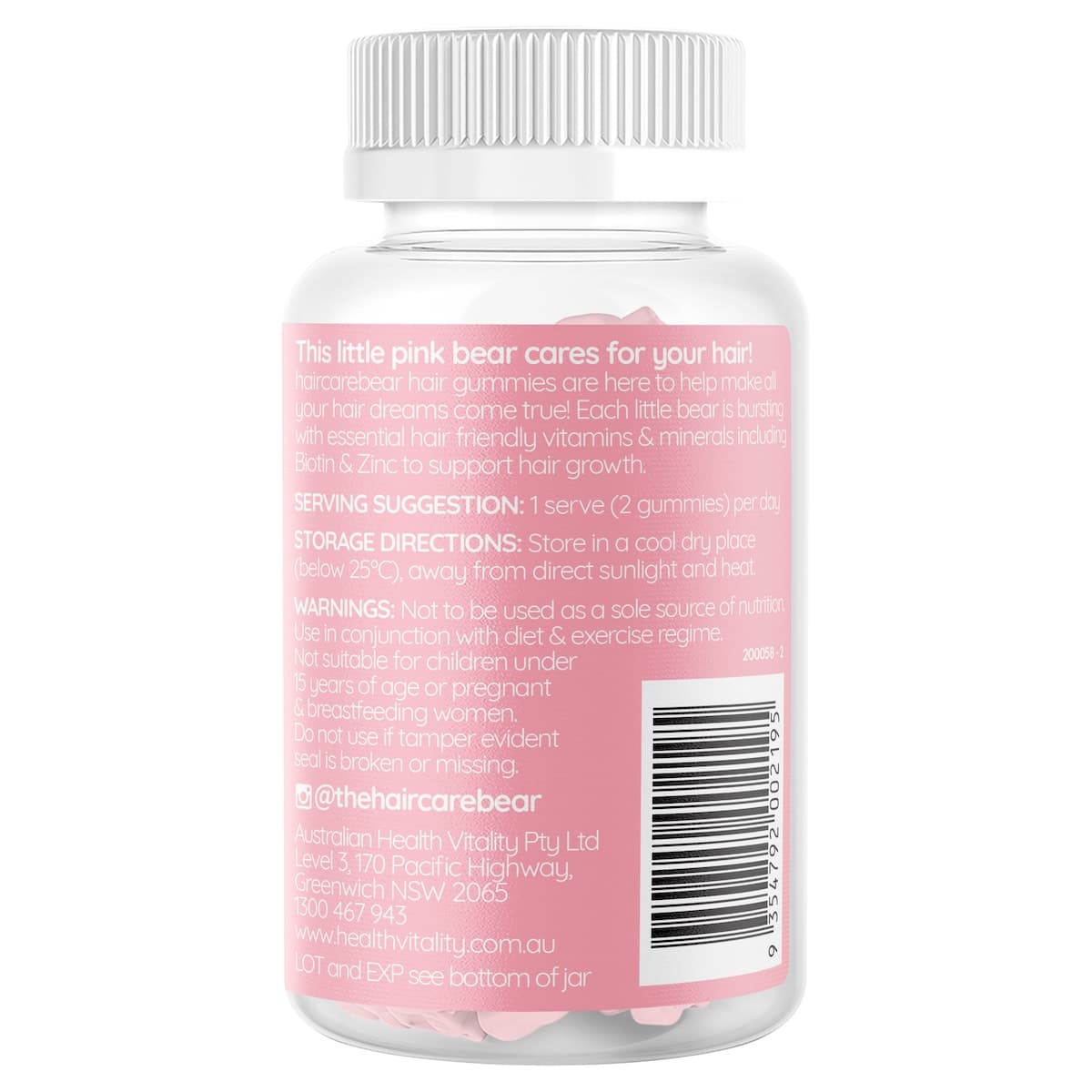 Thumbnail Haircarebear Hair Gummies 60 Pack