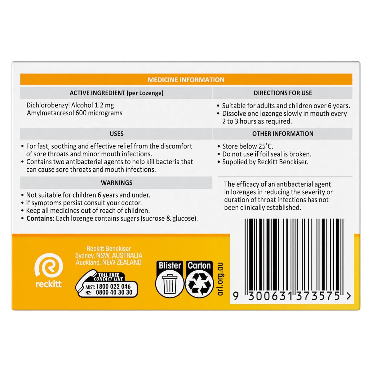 Thumbnail Strepsils Sore Throat Relief Honey & Lemon Lozenges 36 Pack
