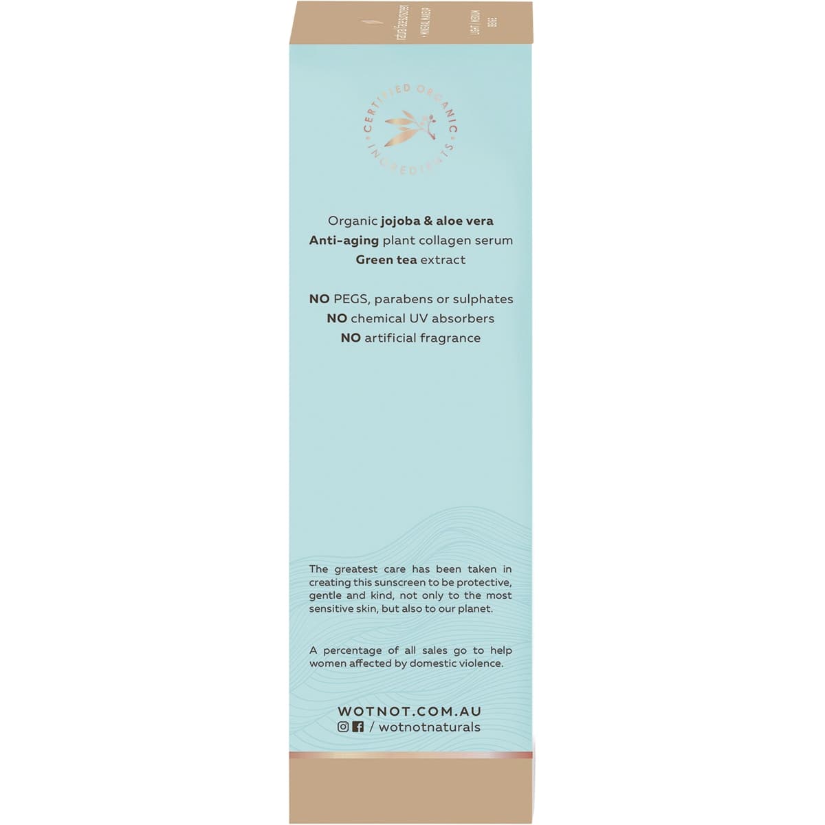Thumbnail Wotnot Natural Face Sunscreen Beige SPF40 60g