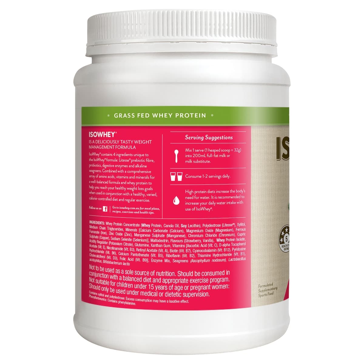 Thumbnail IsoWhey Complete Strawberry Smoothie 672g