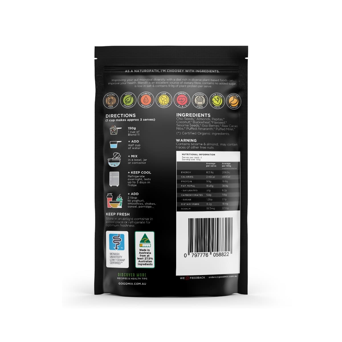 Thumbnail Goodmix Blend 11 - Wholefood Breakfast Booster 400g