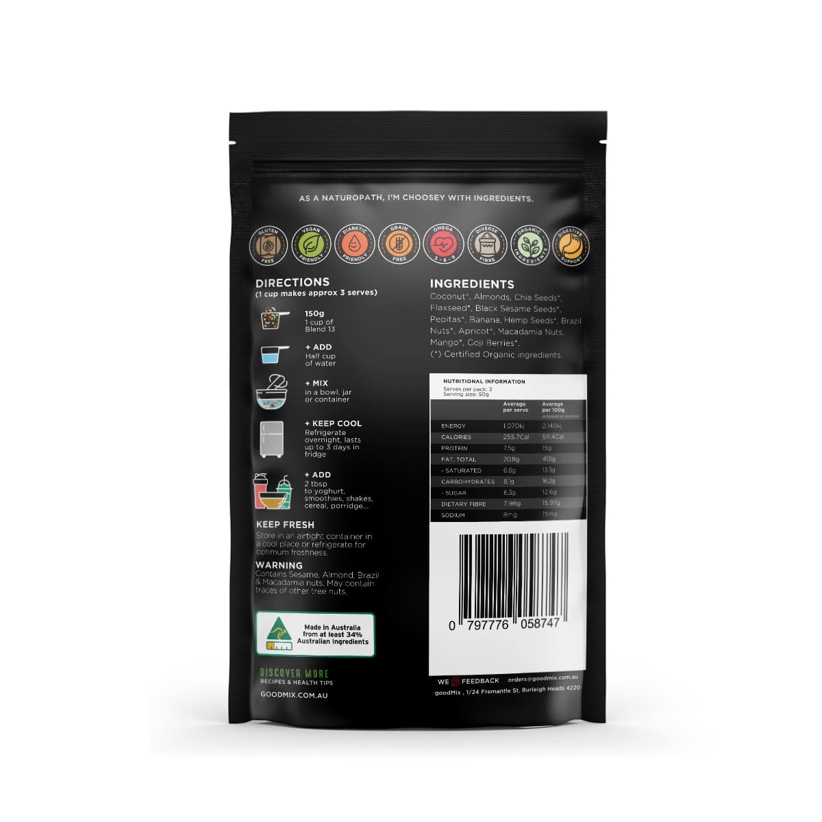 Thumbnail Goodmix Blend 13 - Paleo Breakfast Booster 400g