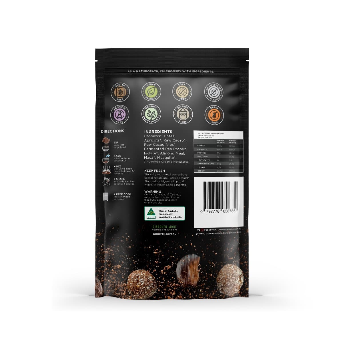 Thumbnail Goodmix Bliss Ball Mix - Vegan Protein Ball Premix 375g