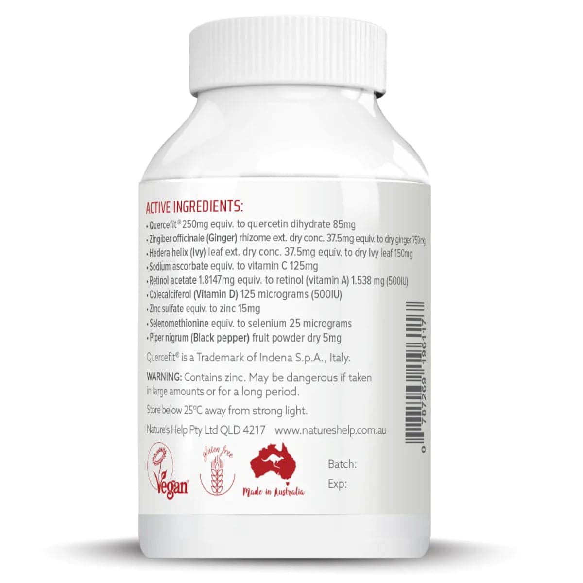 Thumbnail Nature's Help Viraguard Immune Support with Quercetin 60 Capsules