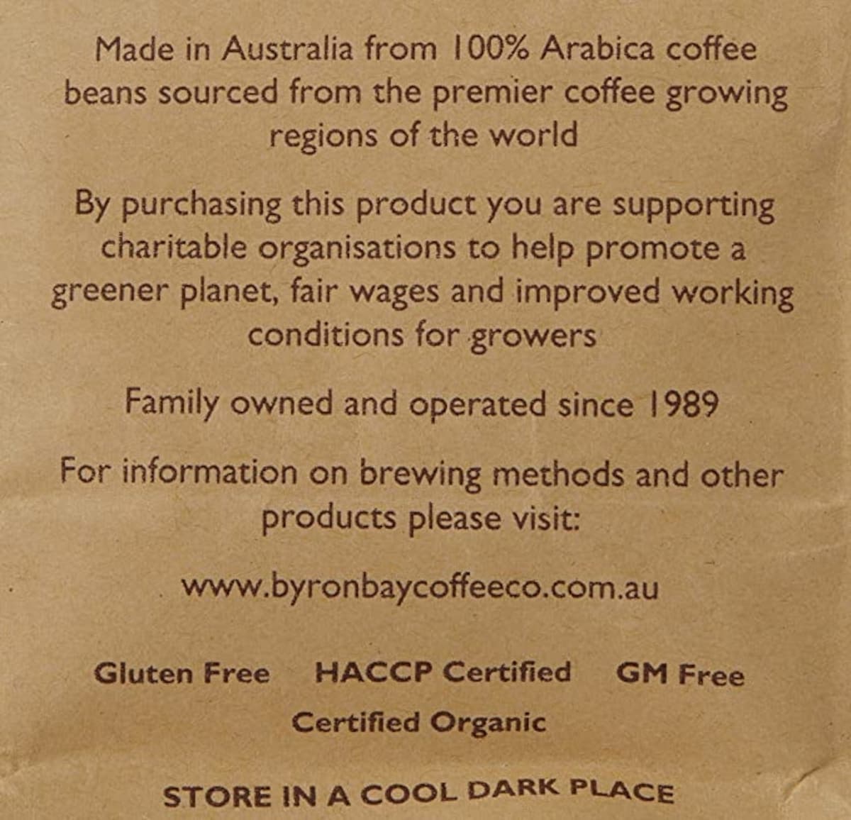Thumbnail Byron Bay Coffee Company Organic Plunger Ground 250g