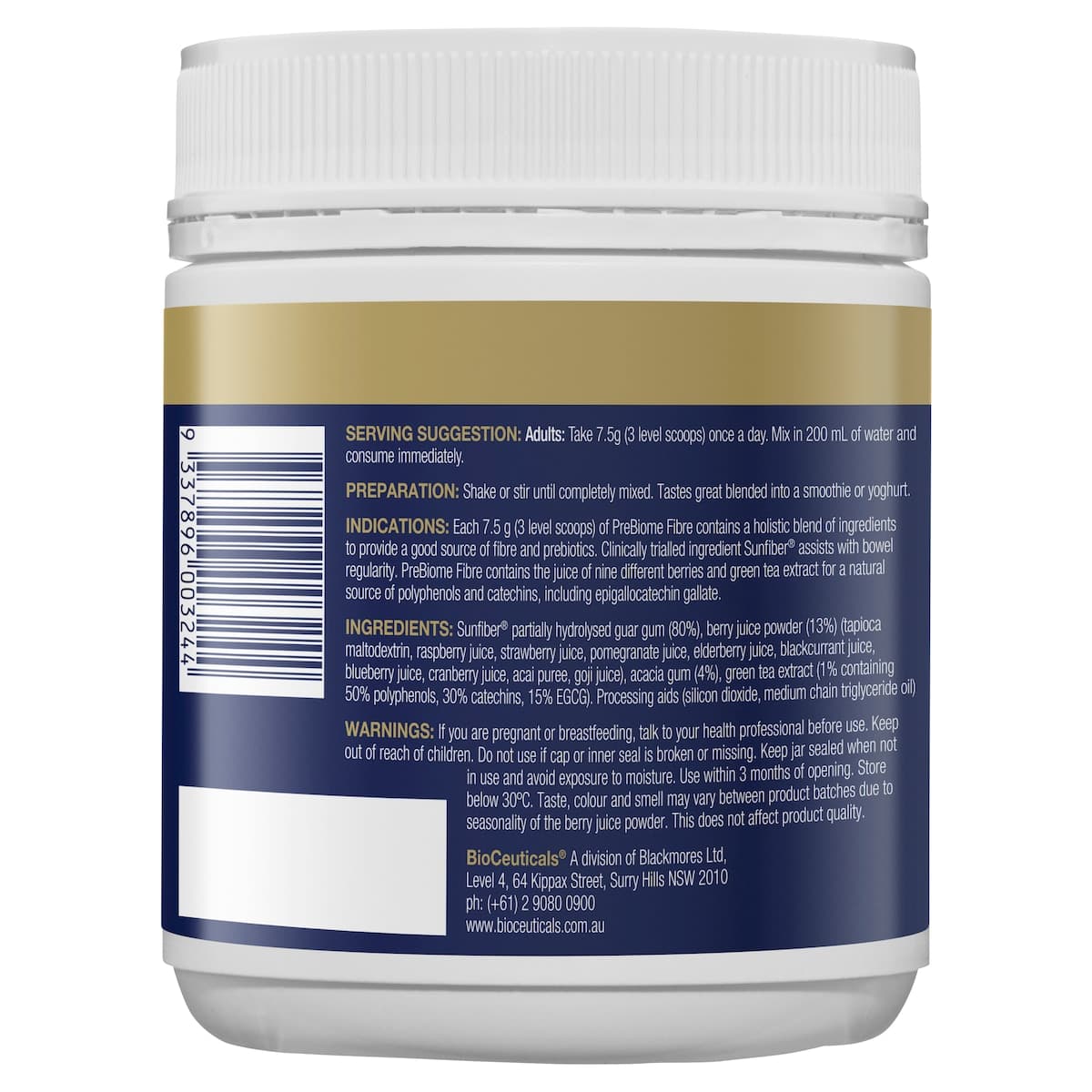 Thumbnail BioCeuticals PreBiome Fibre 150g