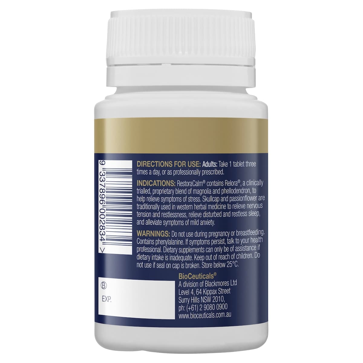 Thumbnail BioCeuticals RestoraCalm 60 Tablets