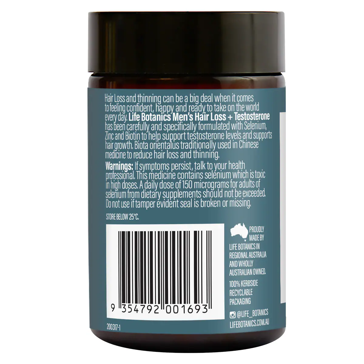 Thumbnail Life Botanics Men's Hair Loss + Testosterone 60 Tablets