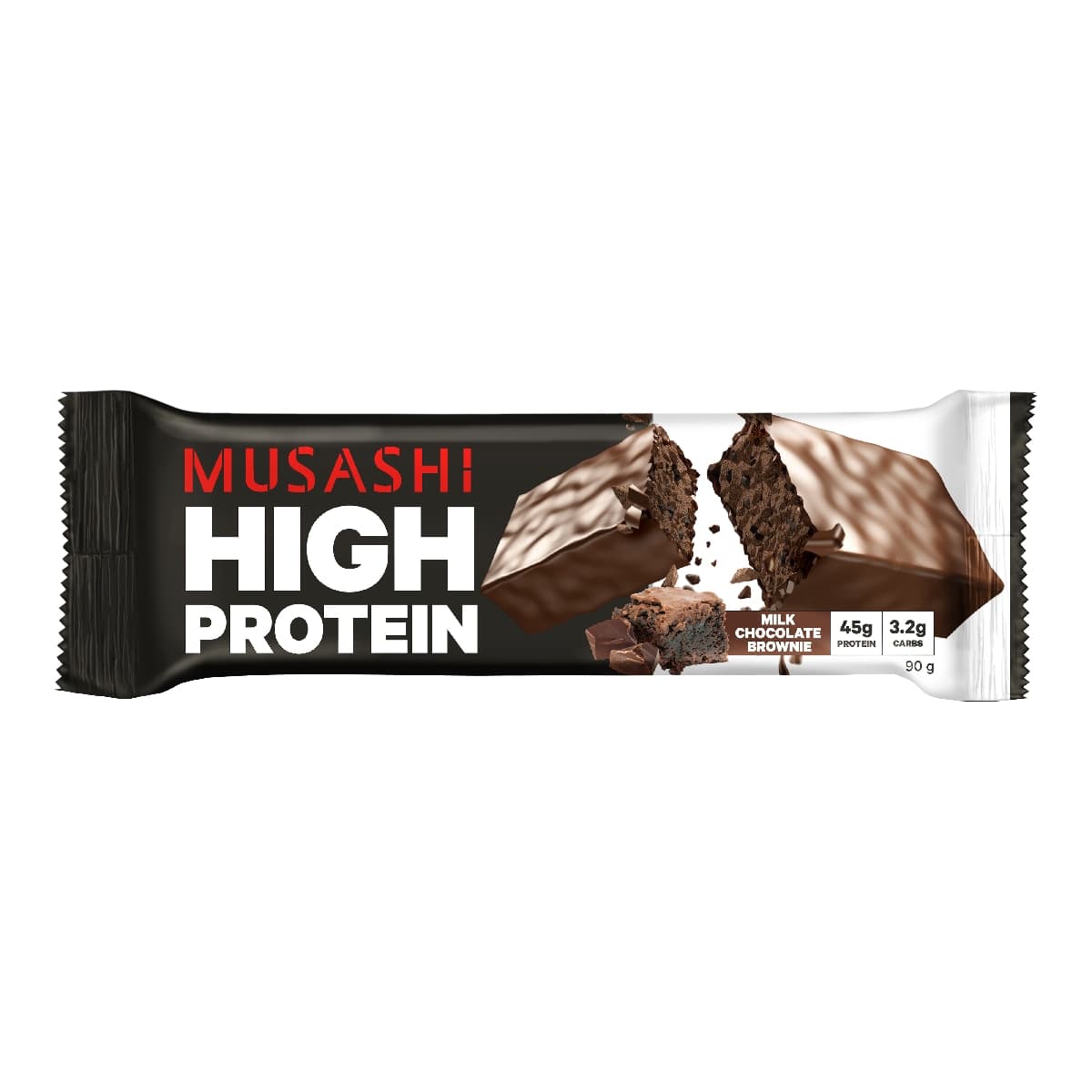 Thumbnail Musashi High Protein Bar Milk Chocolate Brownie 12 x 90g
