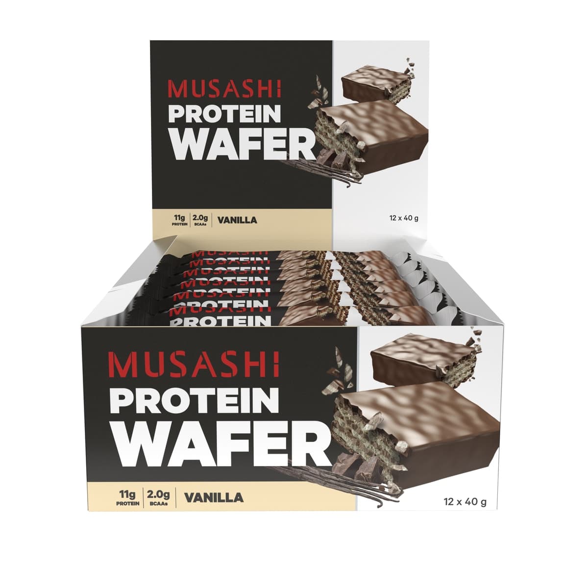Thumbnail Musashi Vanilla Protein Wafer 12 x 40g