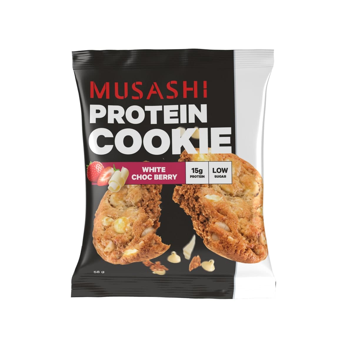 Thumbnail Musashi White Choc Berry Protein Cookie 12 x 58g