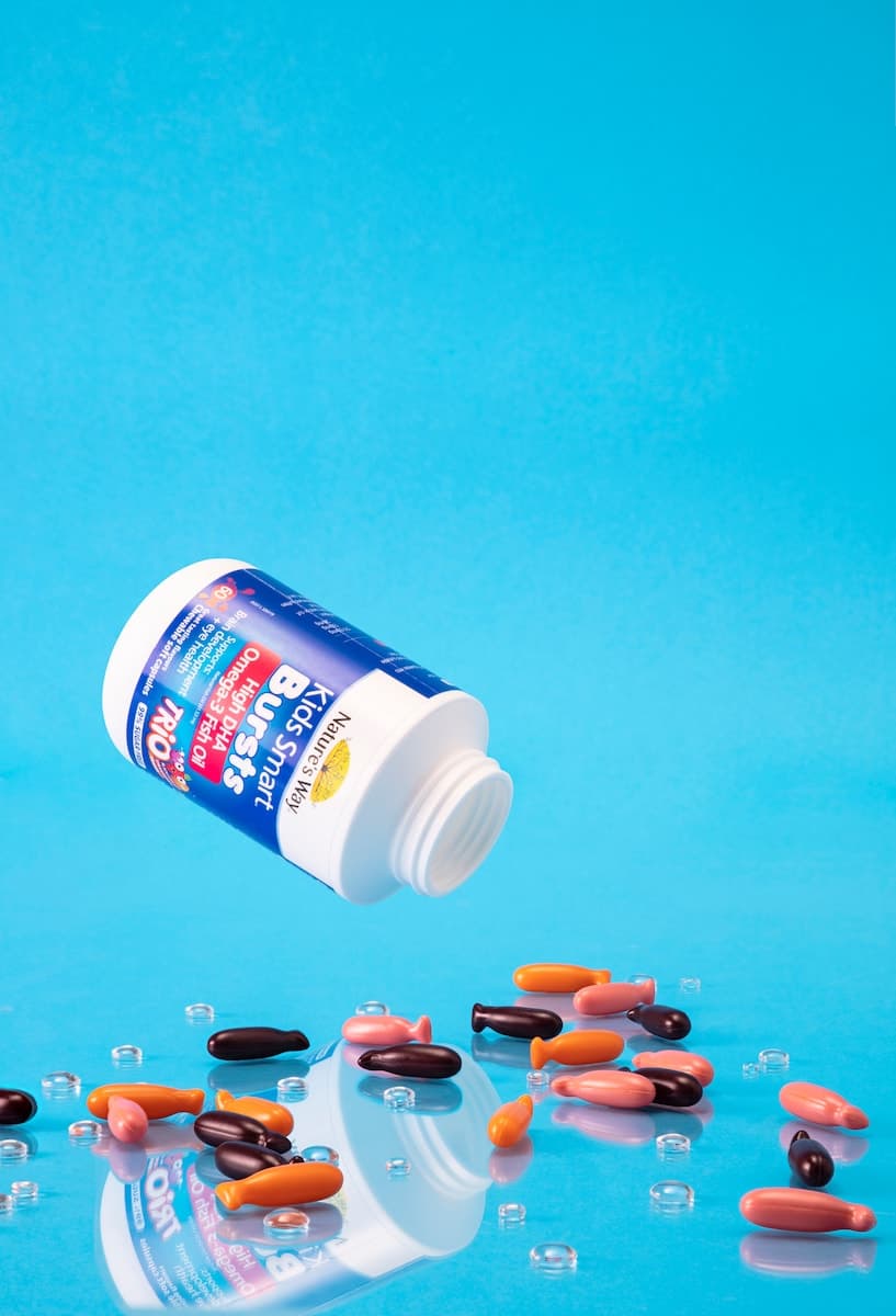 Thumbnail Nature's Way Kids Smart Bursts Omega 3 DHA Trio's 60 Chewable Capsules