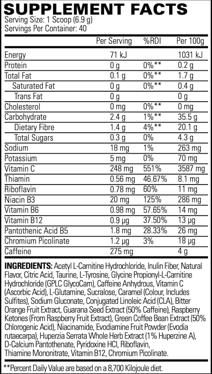 Thumbnail EHPlabs OxyShred Hardcore Cali Cola 270g