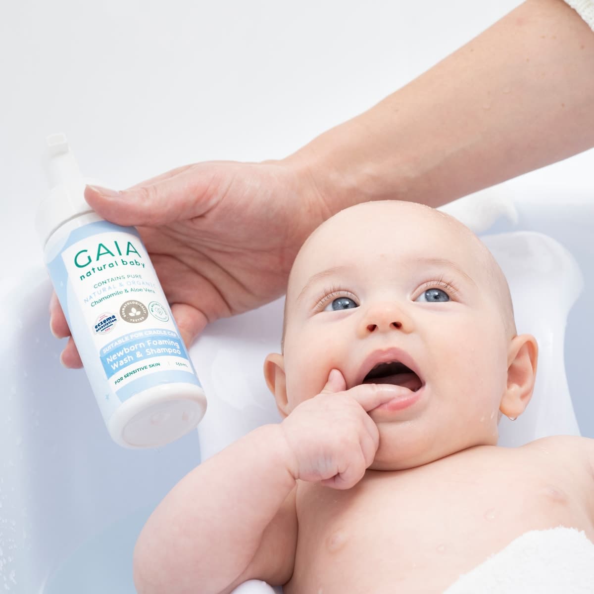 Thumbnail Gaia Natural Baby Newborn Foaming Shampoo & Wash 150ml