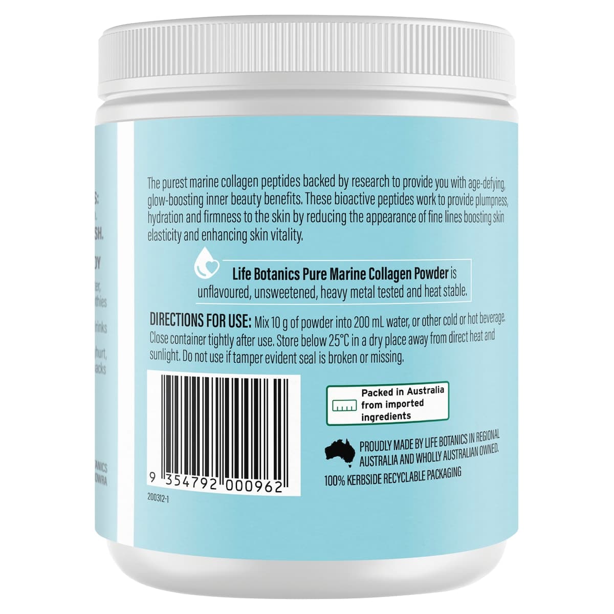 Thumbnail Life Botanics Pure Marine Collagen 150g