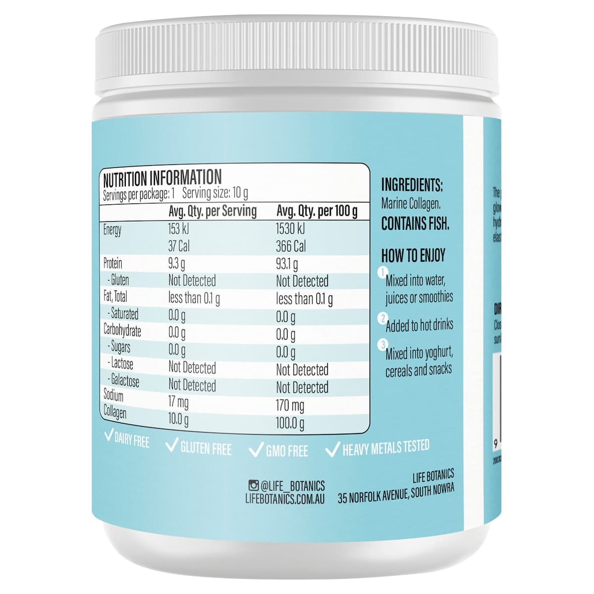 Thumbnail Life Botanics Pure Marine Collagen 150g