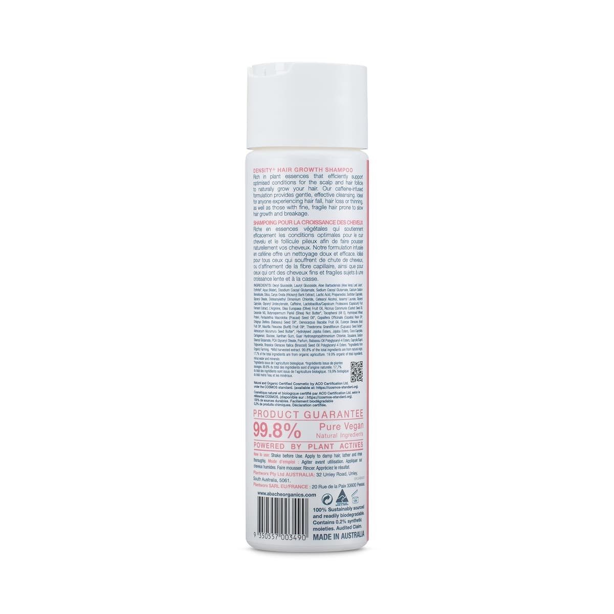 Thumbnail Abache Organics Density+ Shampoo 225ml