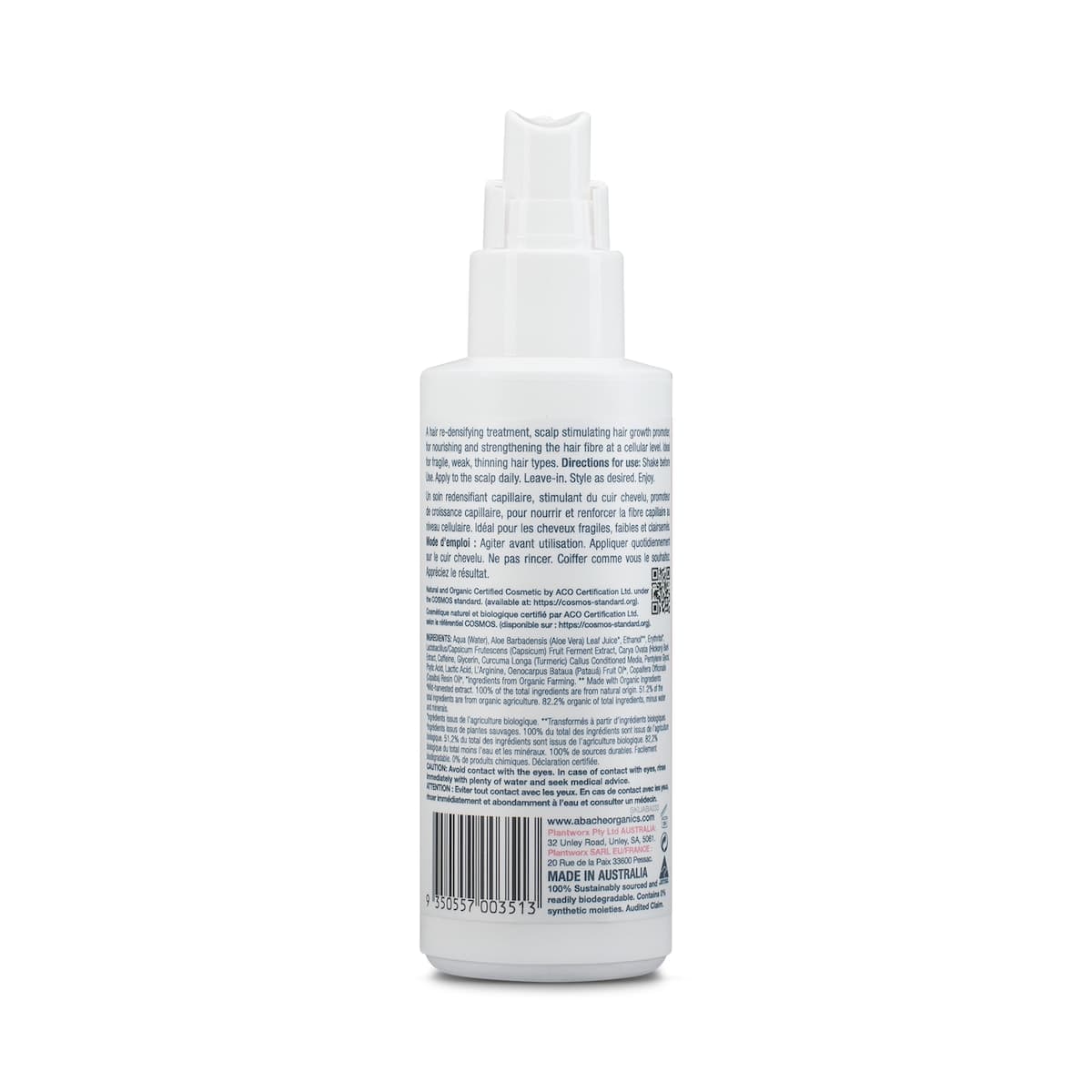 Thumbnail Abache Organics Density+ Leave-in Hair Growth Serum 125ml