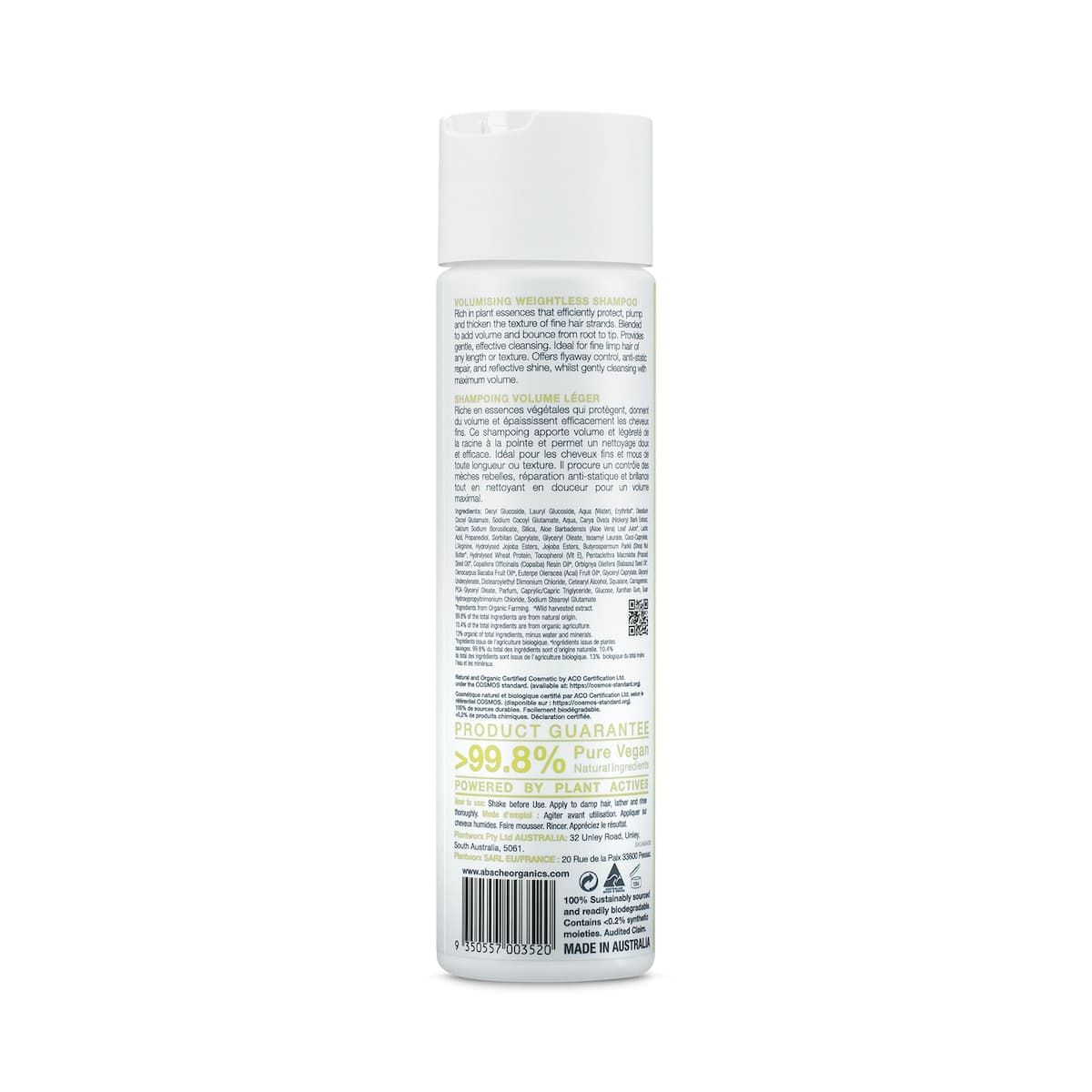 Thumbnail Abache Organics Fine Elements Shampoo 225ml