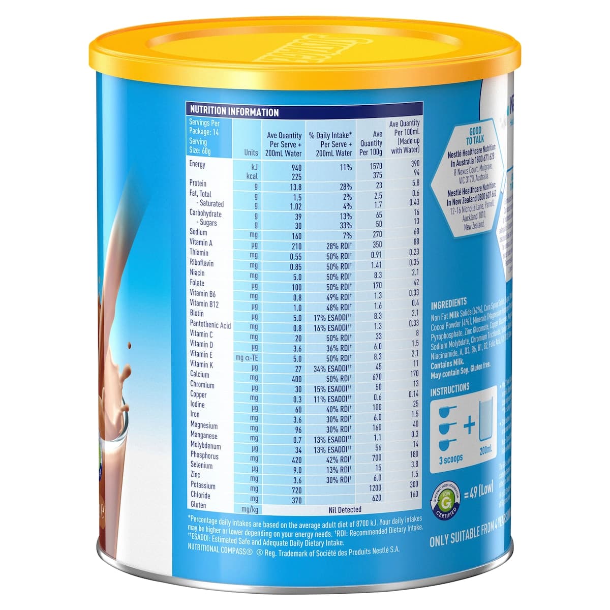 Thumbnail Sustagen Hospital Formula Chocolate 840g