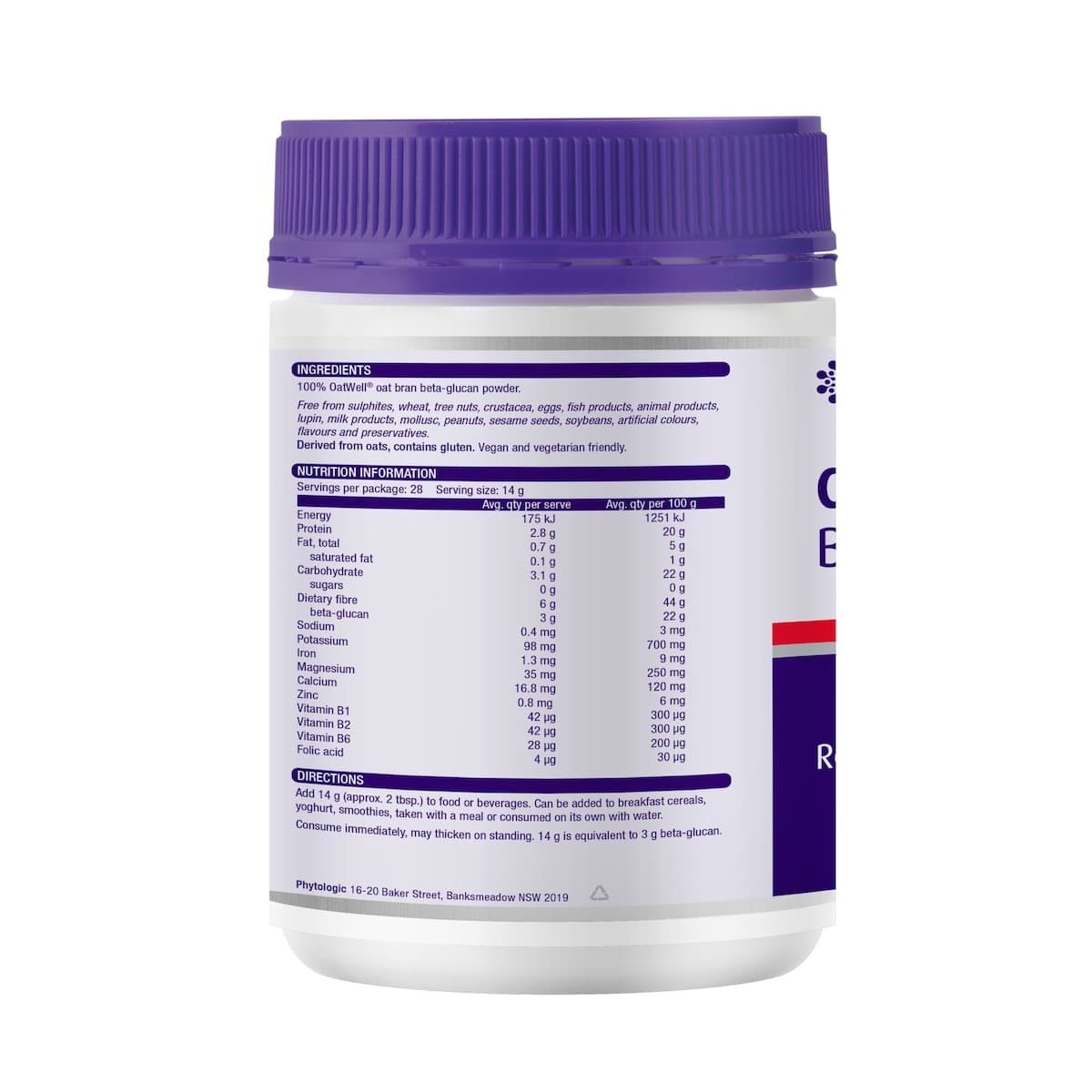 Thumbnail Henry Blooms Cholesterol Balance Beta Glucan Powder 400g