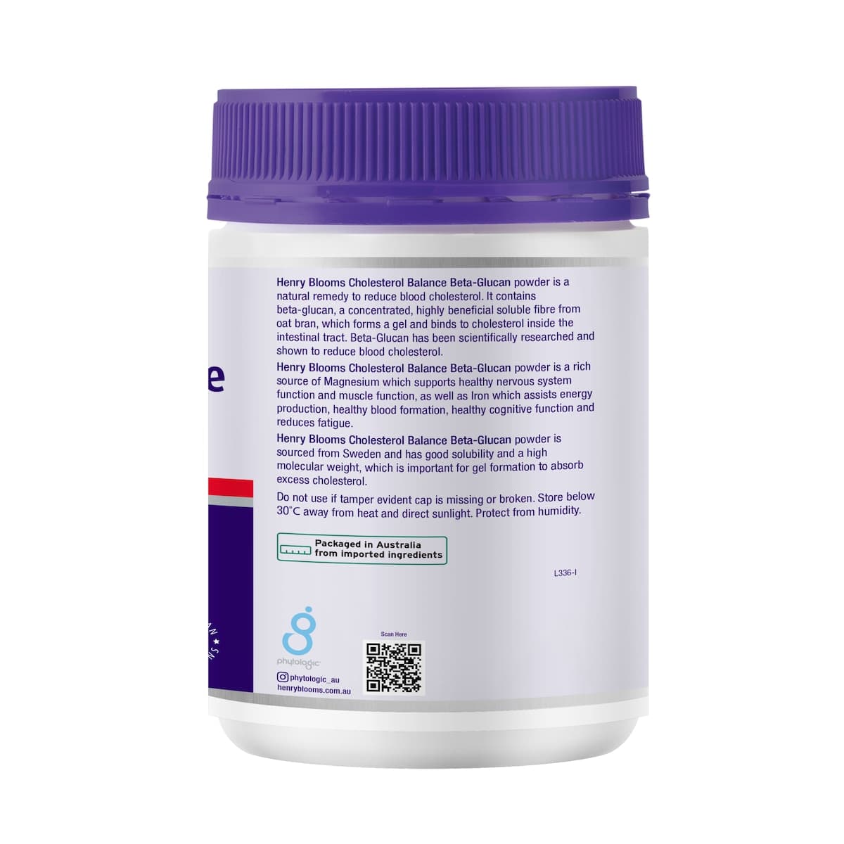 Thumbnail Henry Blooms Cholesterol Balance Beta Glucan Powder 400g