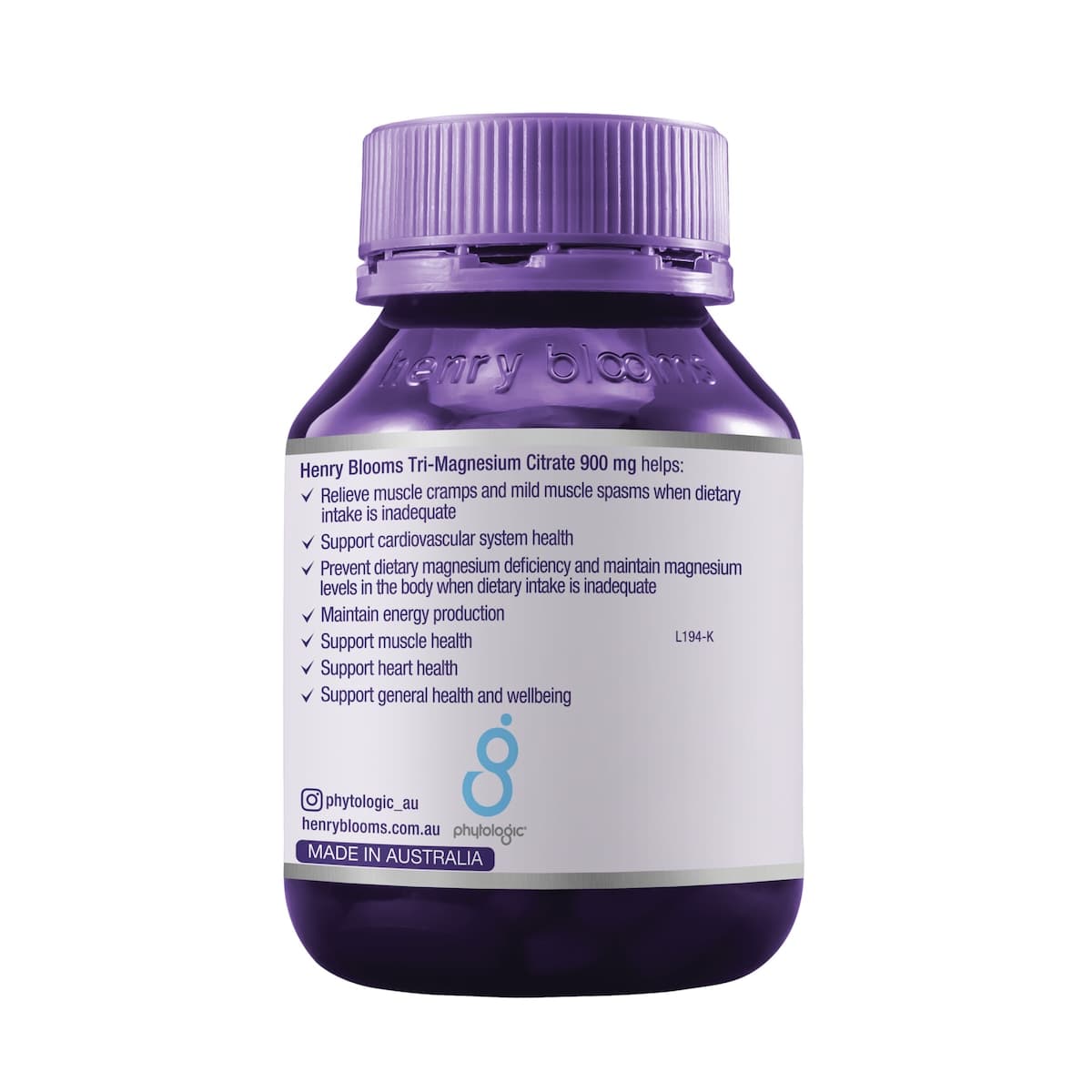 Thumbnail Henry Blooms Tri-Magnesium Citrate 60 capsules