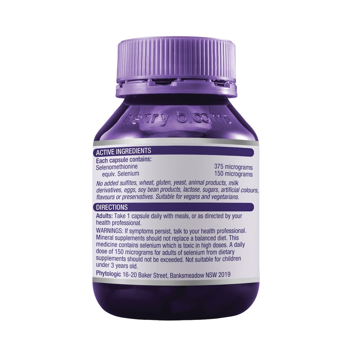 Thumbnail Henry Blooms Selenium Forte 150mcg 90 Capsules