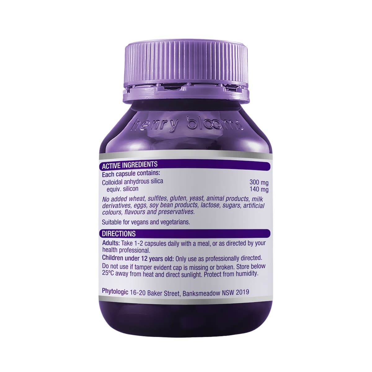 Thumbnail Henry Blooms Super Colloidal Silica 300mg 60 Vege Capsules