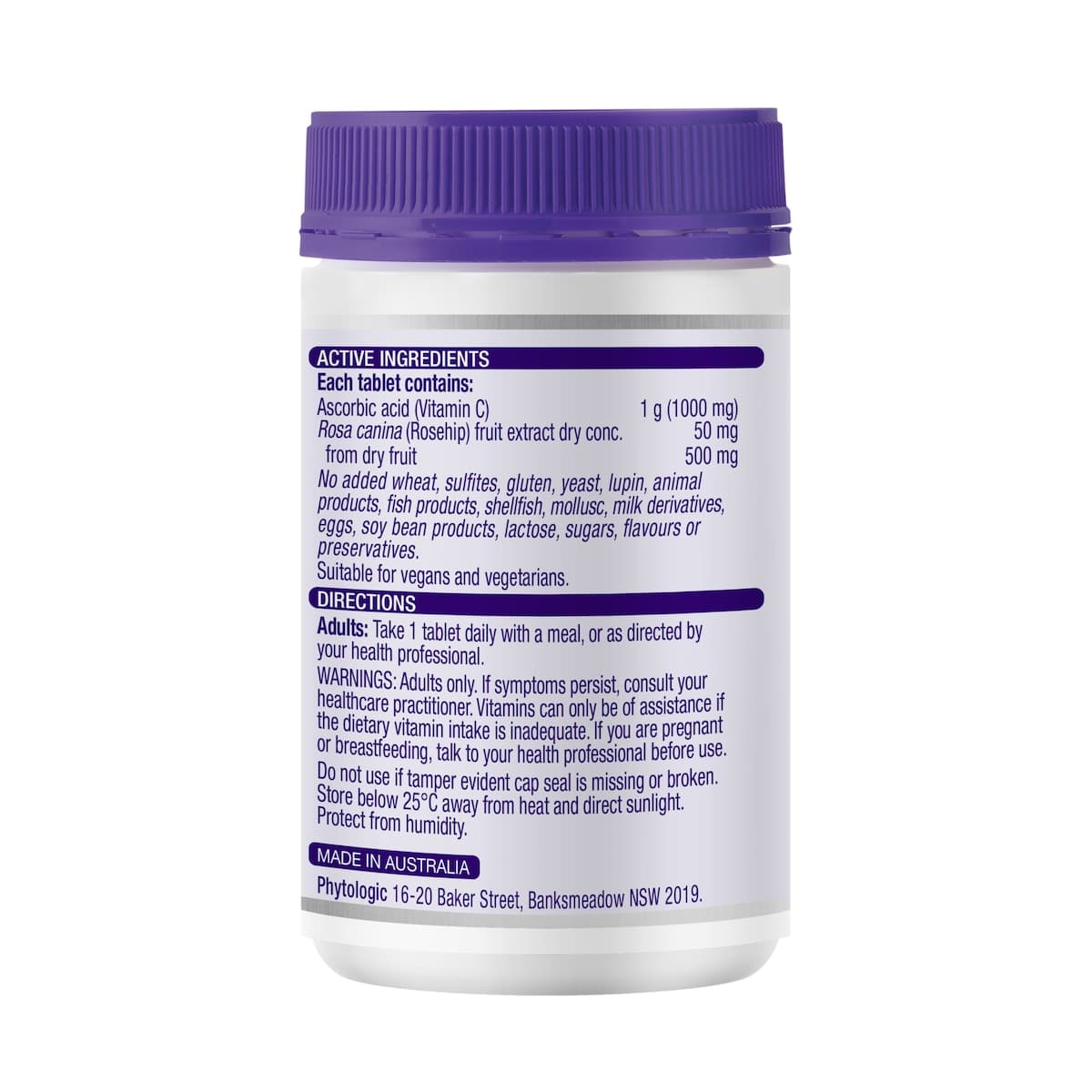 Thumbnail Henry Blooms Vitamin C 1000mg & Rosehip 500mg 180 Tablets
