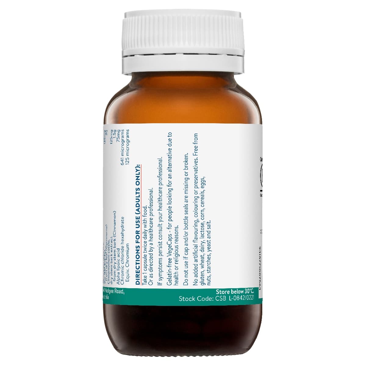 Thumbnail Ethical Nutrients Chromex Chromium & ALA Complex 60 Capsules