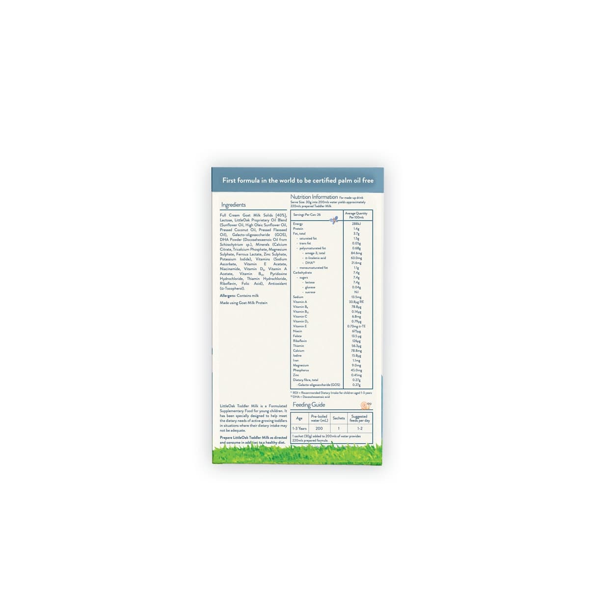 Thumbnail LittleOak Goat's Milk Toddler Sachets Stage 3 - 6 x 30g