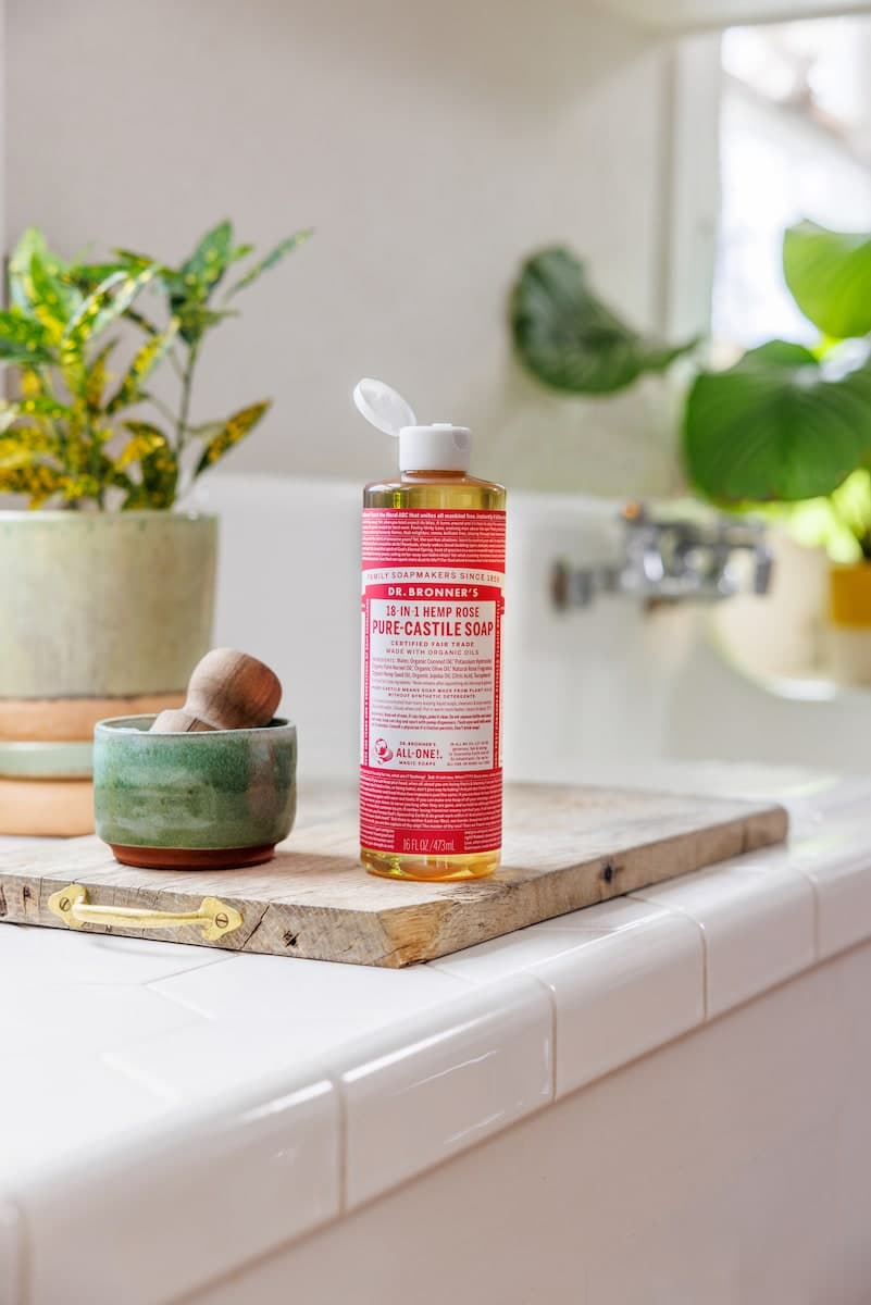 Thumbnail Dr Bronner's Pure Castile Liquid Magic Soap Rose 473ml