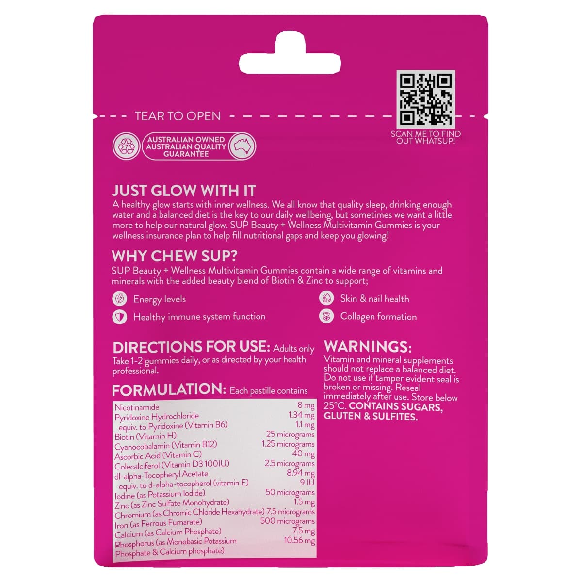 Thumbnail SUP Beauty + Wellness Multivitamin 60 Gummies