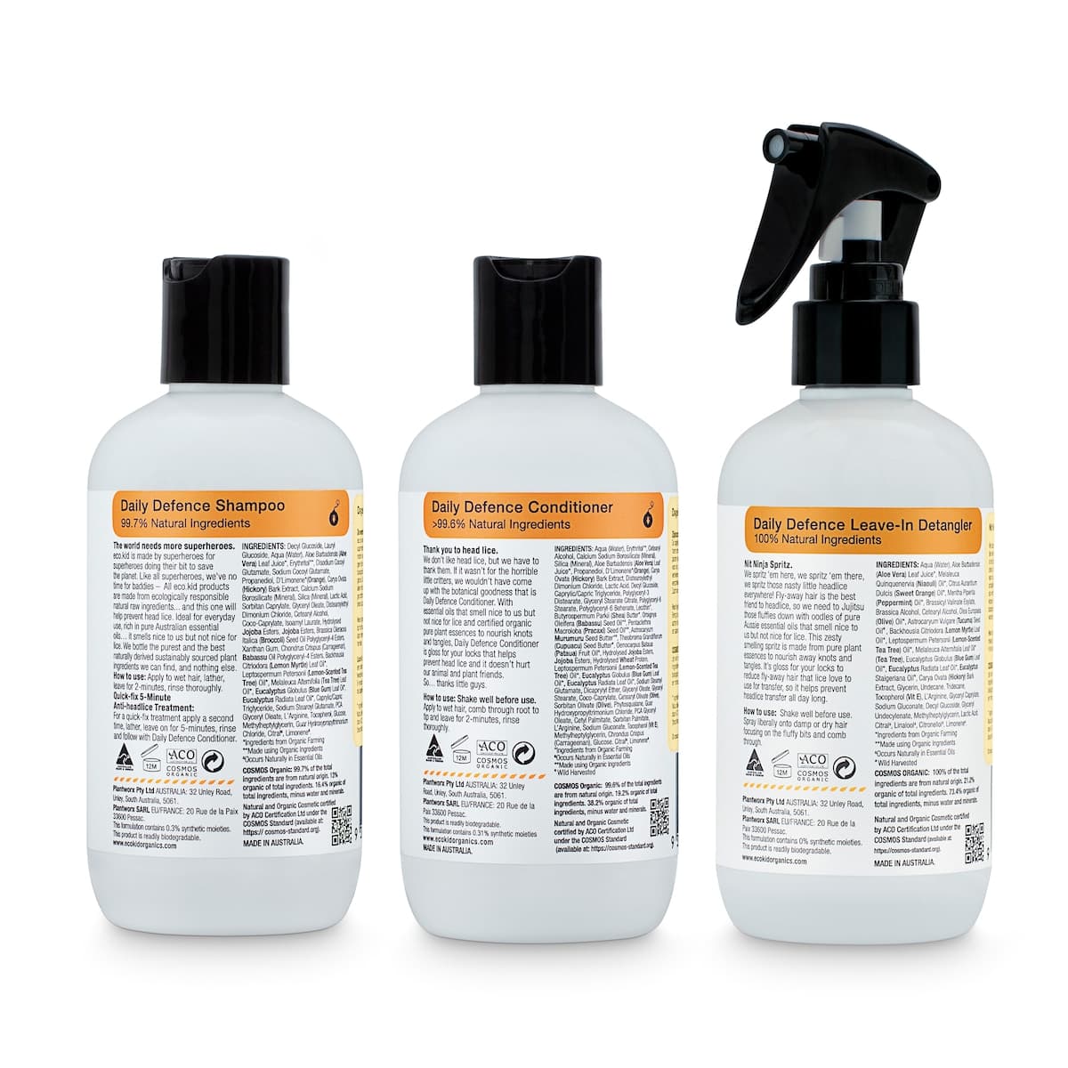Thumbnail Eco.kid Organics Nit Ninja Daily Defence Spritz Triple Pack Bundle