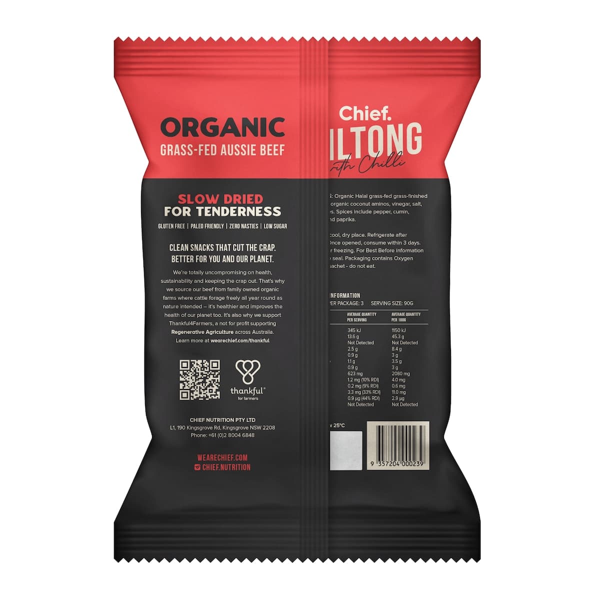 Thumbnail Chief Chilli Biltong 90g