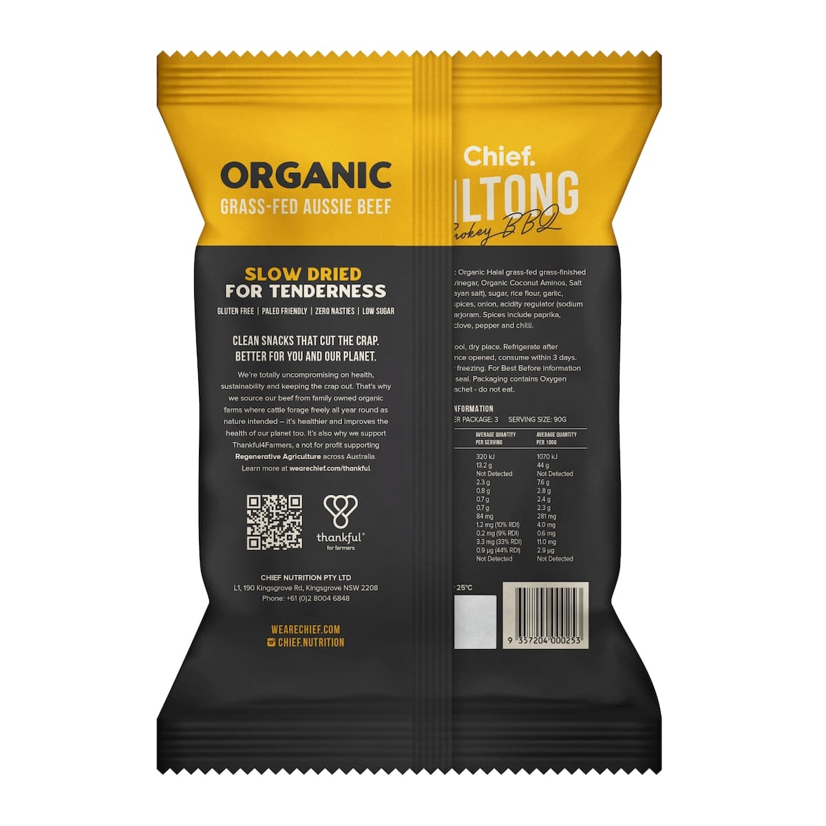 Thumbnail Chief Smokey BBQ Biltong 90g